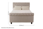 Light Grey Ottoman Double Bed | Orlando