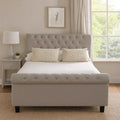 Light Grey Ottoman Double Bed | Orlando