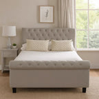 Light Grey Ottoman Double Bed | Orlando