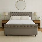 Grey Ottoman King Bed | Orlando