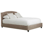 Mink Brushed Velvet Double Bed | Josephine