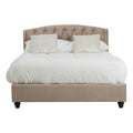 Mink Brushed Velvet Double Bed | Josephine