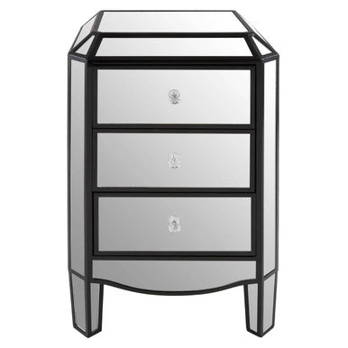 3 Drawer Mirrored Chest | Tiffany