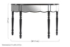 Black Mirrored Console Table | Tiffany