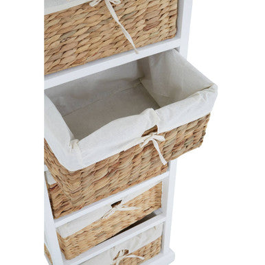 Ashby 5 Seagrass Drawer Chest.
