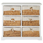 Ashby 6 Seagrass Drawer Chest.
