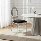 Stackable Silver Frame Dining Chair | Sarita