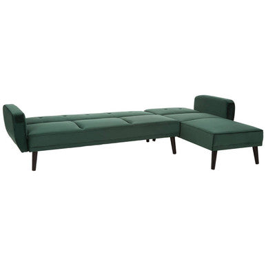 3 Seater Green Sofa Bed, Serene