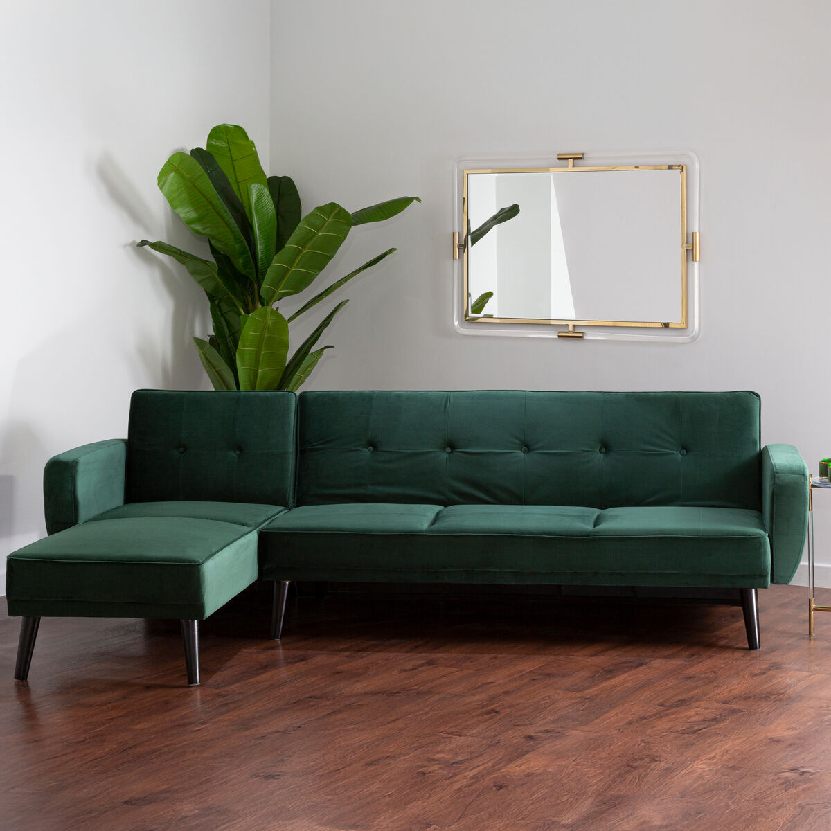 3 Seater Green Sofa Bed, Serene