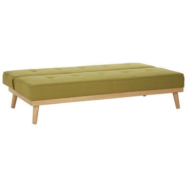 3 Seater Green Sofa Bed, Stockholm