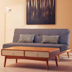 3 Seater Grey Sofa Bed | Stockholm