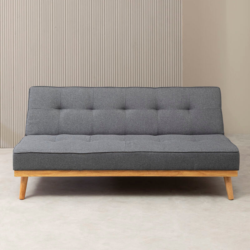 3 Seater Grey Sofa Bed, Stockholm