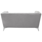 2 Seater Grey Velvet Sofa | Hansa