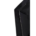 2 Seater Black Velvet Sofa | Hansa
