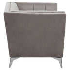Grey Velvet Chair | Hansa