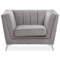 Grey Velvet Chair | Hansa