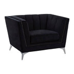 Black Velvet Chair | Hansa