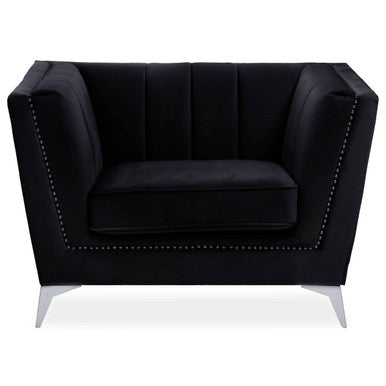 Black Velvet Chair | Hansa