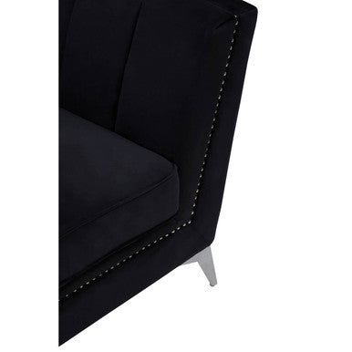 Black Velvet Chair | Hansa