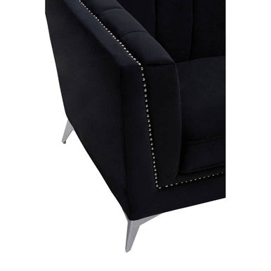 Black Velvet Chair | Hansa