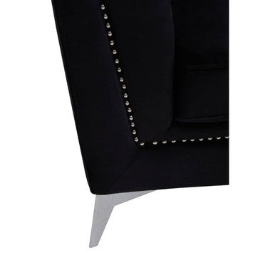 Black Velvet Chair | Hansa