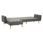 Grey Linen Corner Sofas Bed Hagen | Hansa