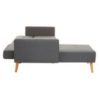 Grey Linen Corner Sofas Bed Hagen | Hansa