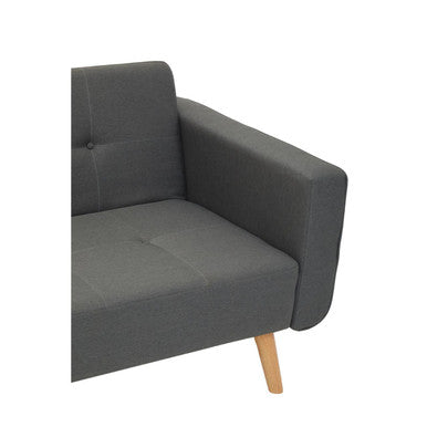 Grey Linen Corner Sofas Bed Hagen | Hansa