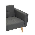 Grey Linen Corner Sofas Bed Hagen | Hansa