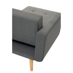 Grey Linen Corner Sofas Bed Hagen | Hansa