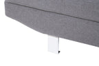 Grey Linen Corner Sofa with Adjustable Headrests | Hanover