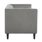 3 Seater Grey Velvet Sofa | Helia