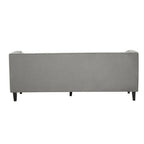 3 Seater Grey Velvet Sofa | Helia