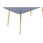 Smoked Glass Top and Slanted Legs Coffee Table with 6 Chairs Set | Wimslow