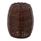 Natural Croco Rattan Stool | Maka