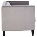 2 Seater Grey Velvet Sofa | Felisa