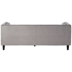 3 Seater Grey Velvet Sofa | Felisa