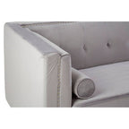 3 Seater Grey Velvet Sofa | Felisa