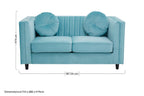 2 Seater Green Velvet Sofa | Farah
