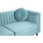 3 Seater Pastel Green Velvet Sofa | Farah