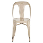 Champagne Finish Metal Chair | Grange