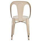 Champagne Finish Metal Chair | Grange
