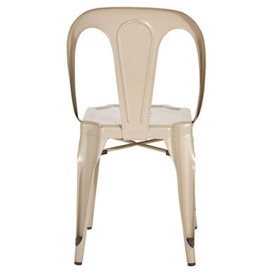 Champagne Finish Metal Chair | Grange