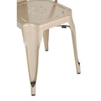 Champagne Finish Metal Chair | Grange