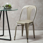 Champagne Finish Metal Chair | Grange