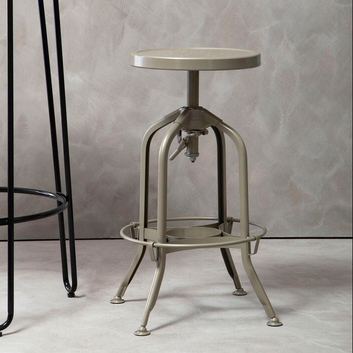 Champagne Finish Adjustable Bar Stool | Gator