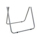 Black Wooden Top Folding Table with Silver Frame | Bernie