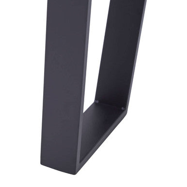 Natural Wood Square Side Table with U-Shaped Base | Oakton