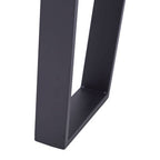 Natural Wood Square Side Table with U-Shaped Base | Oakton