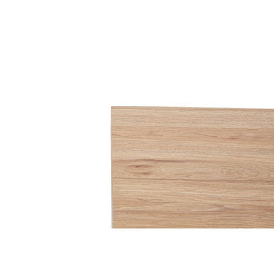 Natural Wood Square Side Table with U-Shaped Base | Oakton